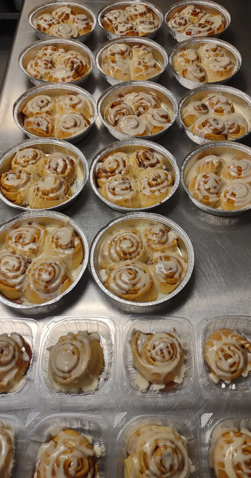 Trays of baked goods prepared at Cuchara Mountain Mercantile.