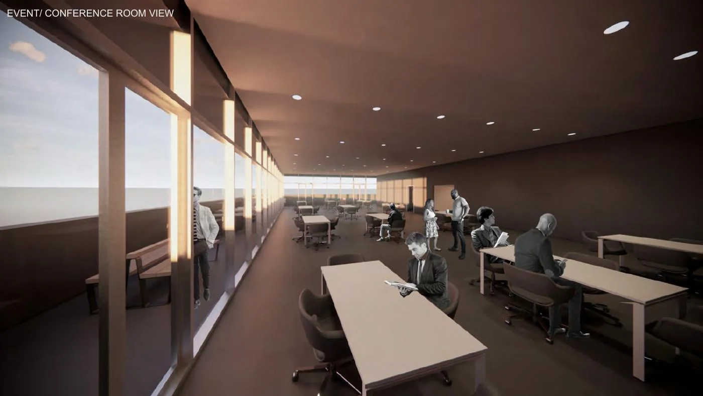 Concept D: event and conference room view, a CU Denver schematic concept from 2019.